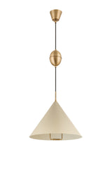 Lighting - Pendant Fontana 1 Light Pendant // Patina Brass // Large 