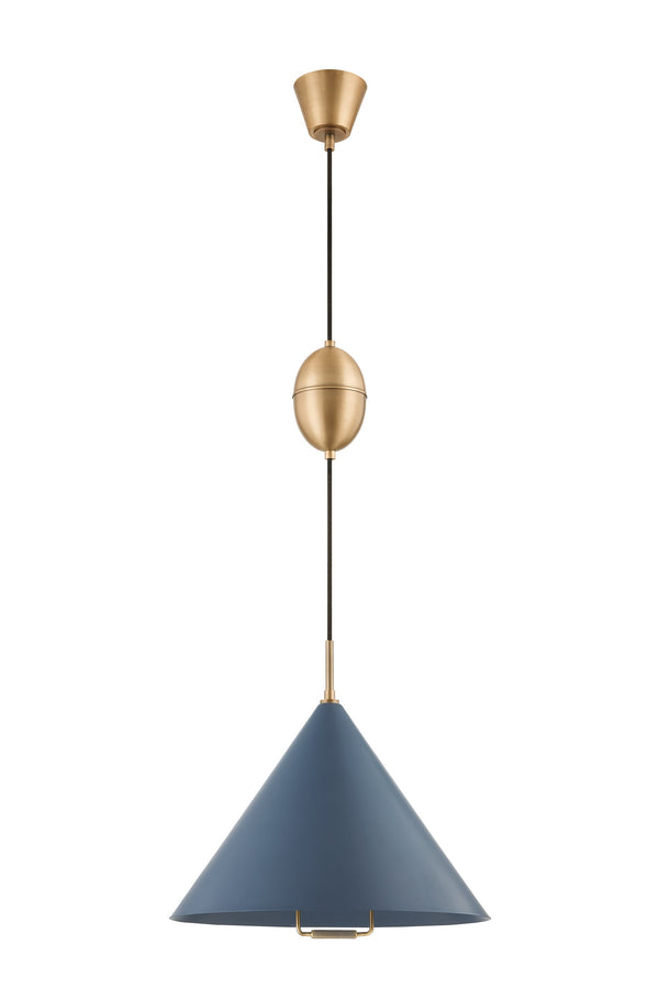 Lighting - Pendant Fontana 1 Light Pendant // Patina Brass // Small 