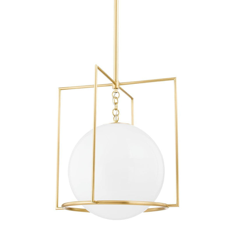 Lighting - Pendant Frankie 1 Light Large Pendant // Aged Brass 