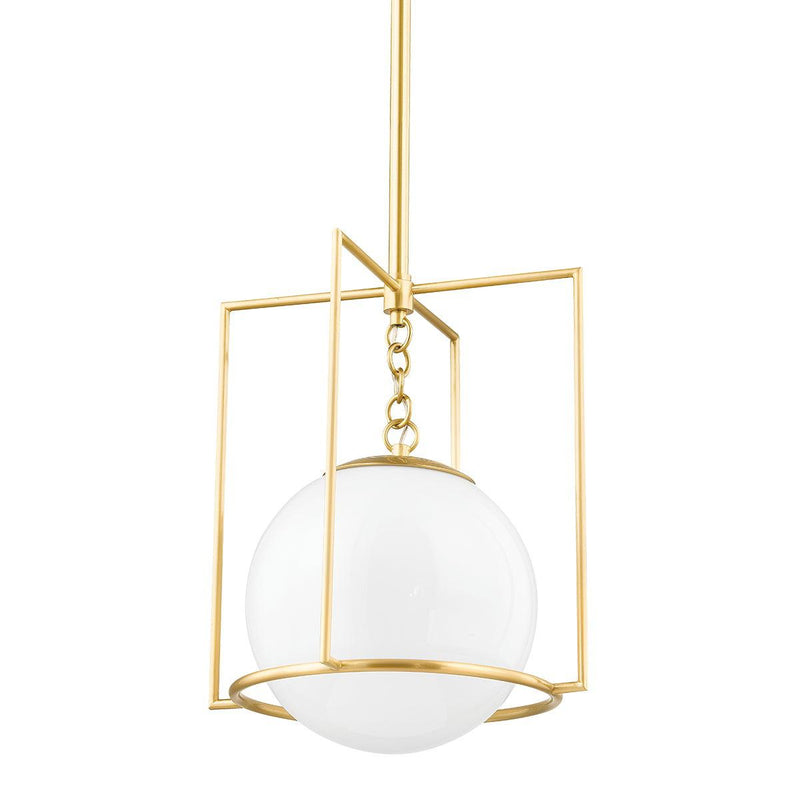 Lighting - Pendant Frankie 1 Light Small Pendant // Aged Brass 