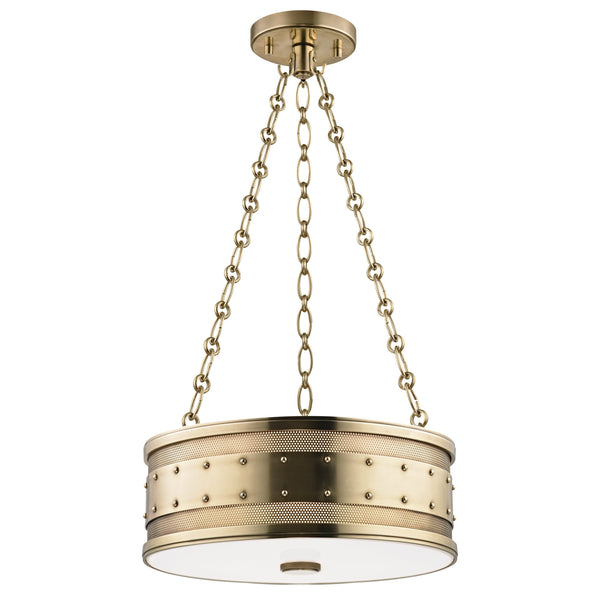 Lighting - Pendant Gaines 3 Light Pendant // Aged Brass 