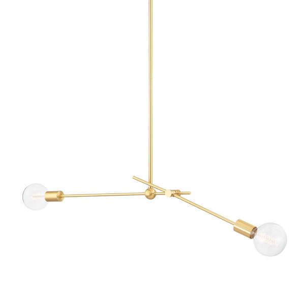 Lighting - Pendant Gale 2 Light Pendant // Aged Brass 