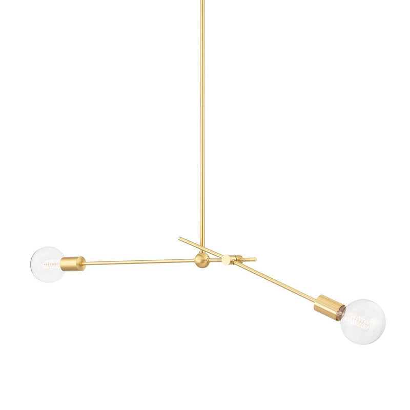 Lighting - Pendant Gale 2 Light Pendant // Aged Brass 