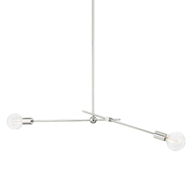 Lighting - Pendant Gale 2 Light Pendant // Polished Nickel 