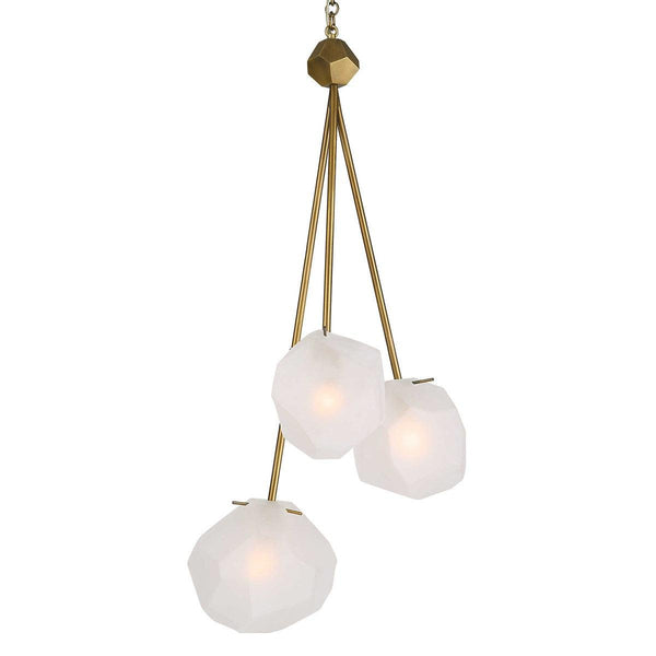  Geodesic 11 Light Pendant // Matte Brass 