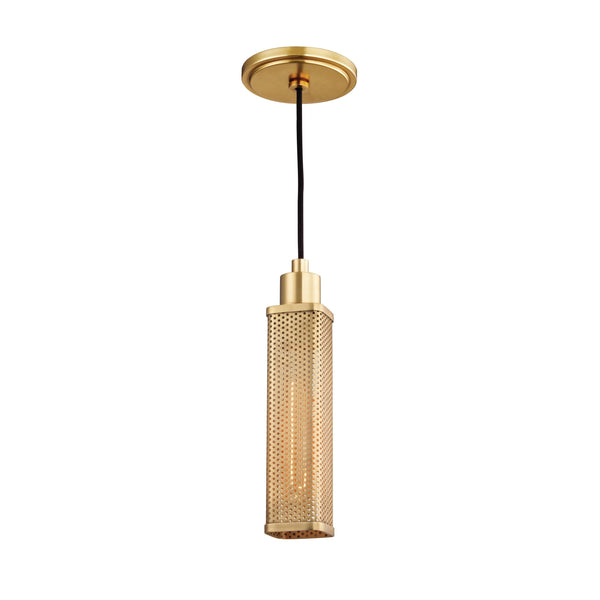 Lighting - Pendant Gibbs 1 Light Pendant // Aged Brass 