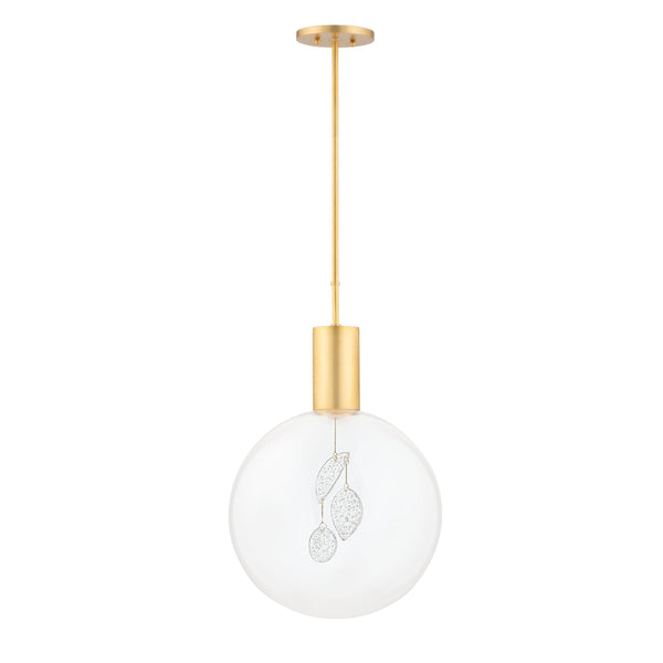 Lighting - Pendant Gio 1 Light Pendant // Aged Brass // Small 