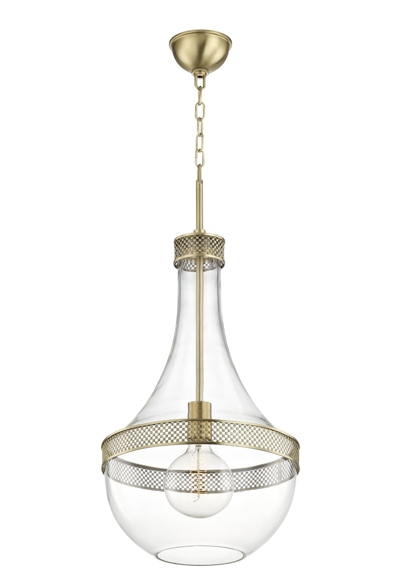 Lighting - Pendant Hagen 1 Light Large Pendant // Aged Brass 