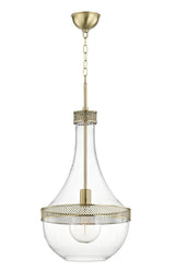 Lighting - Pendant Hagen 1 Light Large Pendant // Aged Brass 