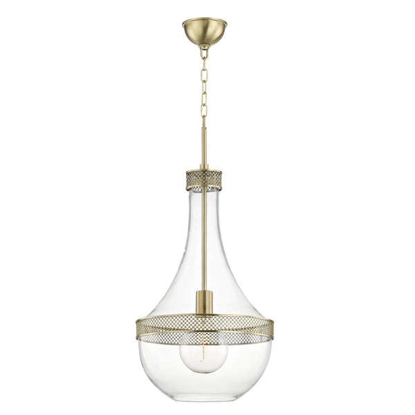 Lighting - Pendant Hagen 1 Light Large Pendant // Aged Brass 