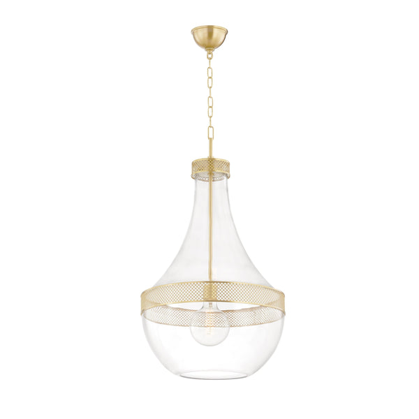 Lighting - Pendant Hagen 1 Light Pendant // Aged Brass 