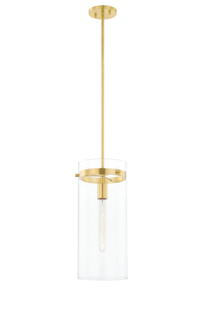 Lighting - Pendant Haisley 1 Light Pendant // Aged Brass // Small 