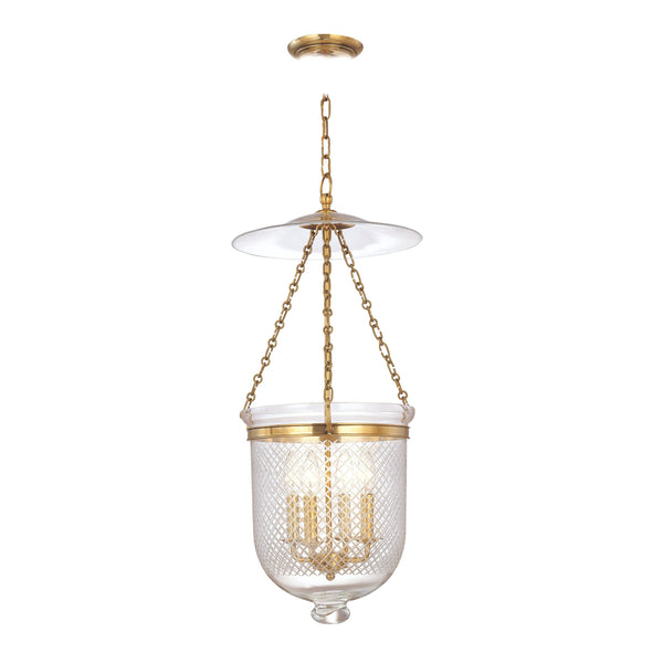 Lighting - Pendant Hampton 4 Light Pendant // Aged Brass // Medium 