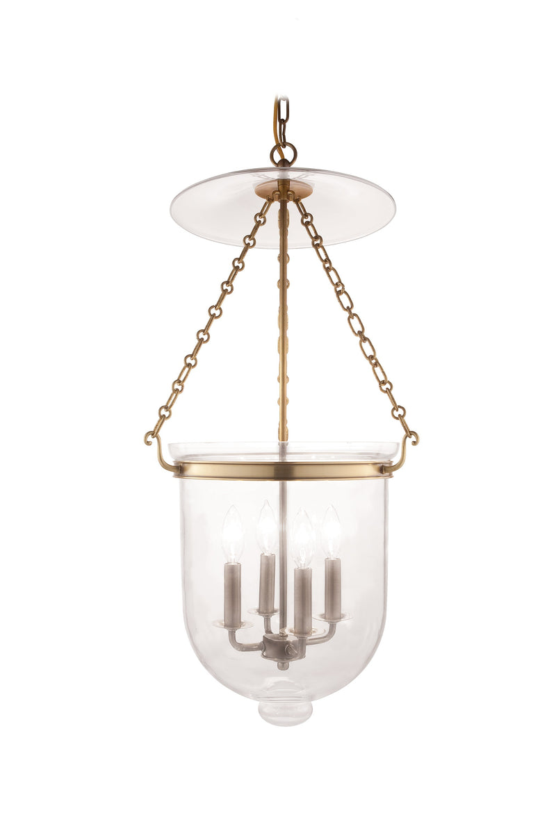 Lighting - Pendant Hampton 4 Light Pendant // Aged Brass // Small 