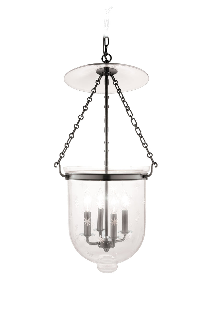 Lighting - Pendant Hampton 4 Light Pendant // Historic Nickel // Large 