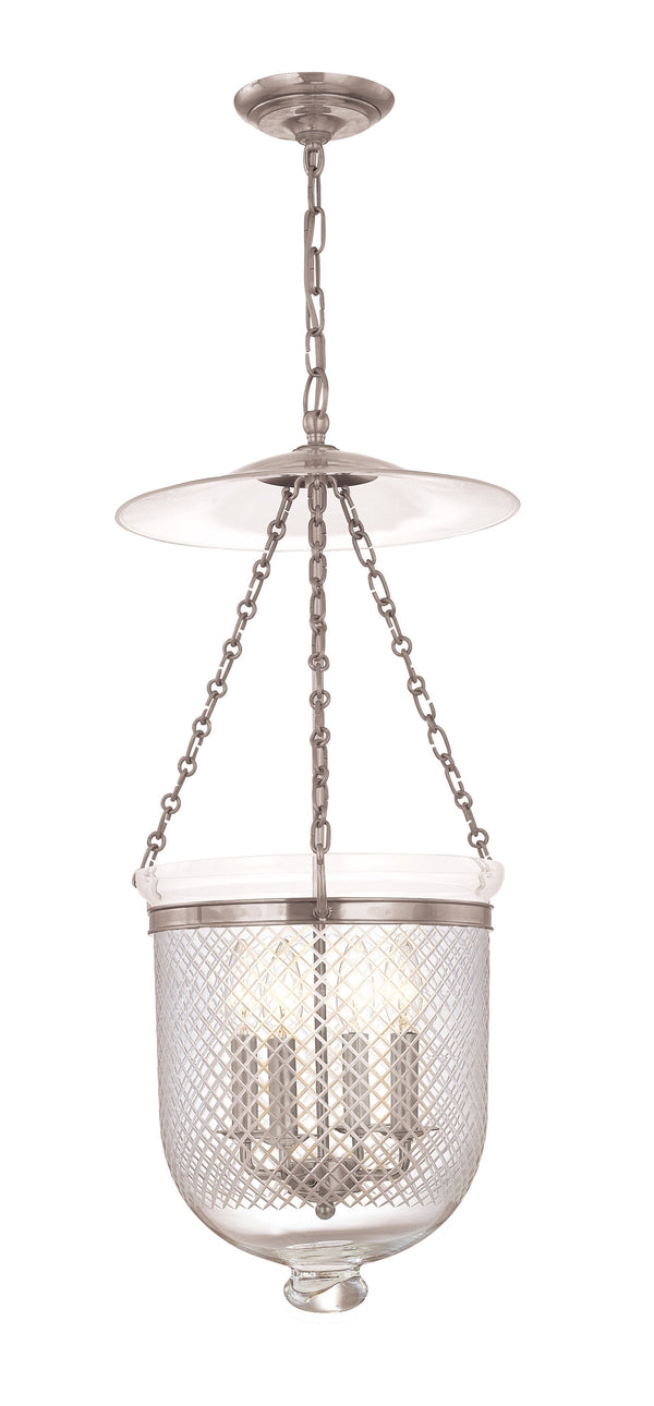 Lighting - Pendant Hampton 4 Light Pendant // Polished Nickel // Large 