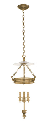 Lighting - Pendant Hanover 3 Light Pendant // Aged Brass 