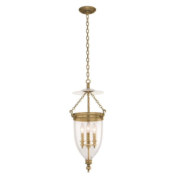 Lighting - Pendant Hanover 3 Light Pendant // Aged Brass 