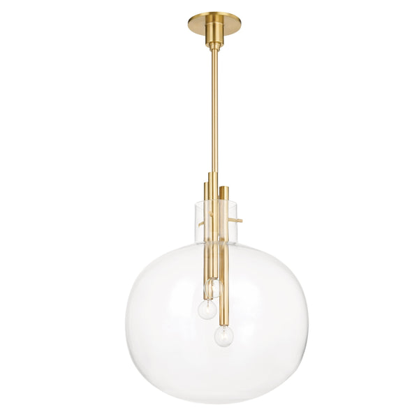 Lighting - Pendant Hempstead 3 Light Pendant // Aged Brass // Large 