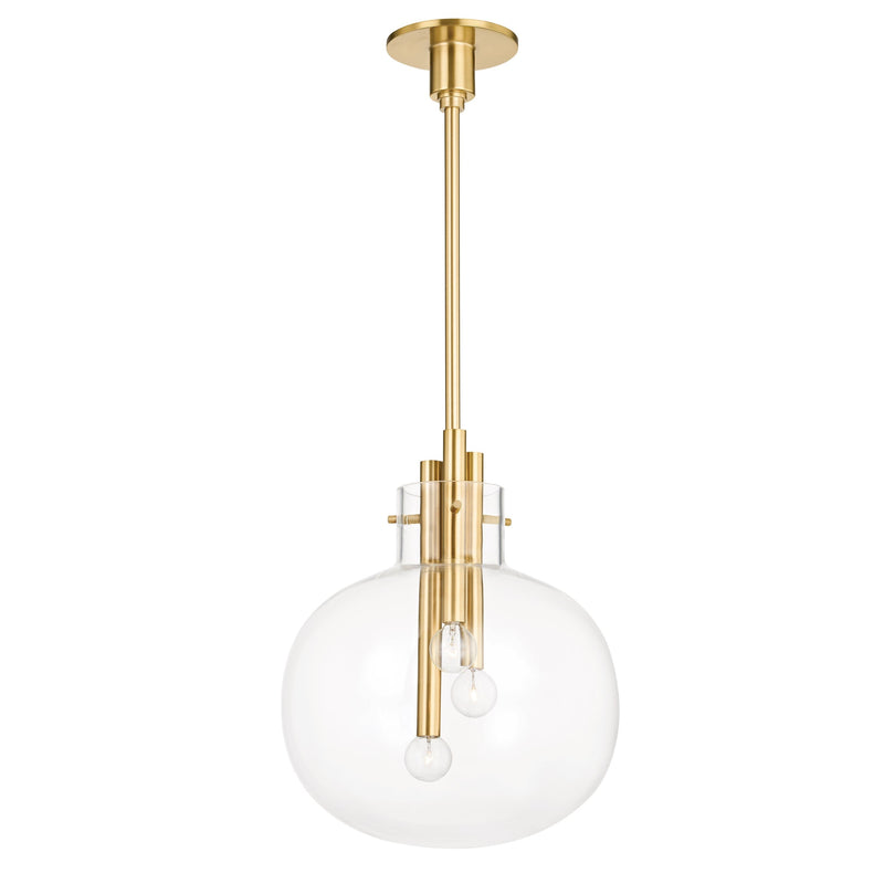 Lighting - Pendant Hempstead 3 Light Pendant // Aged Brass // Small 