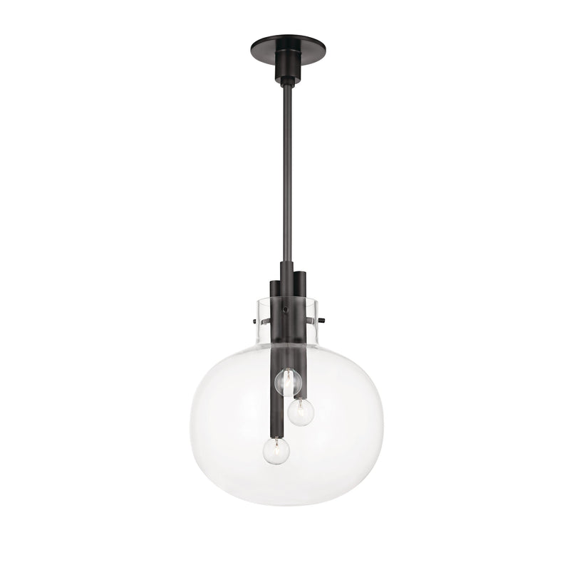 Lighting - Pendant Hempstead 3 Light Pendant // Black Brass // Small 