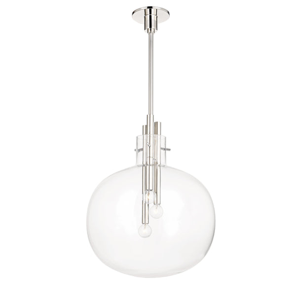 Lighting - Pendant Hempstead 3 Light Pendant // Polished Nickel // Large 