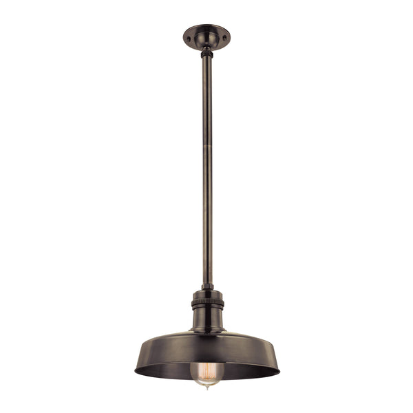 Lighting - Pendant Hudson Falls 1 Light Pendant // Distressed Bronze 