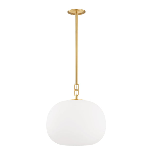 Lighting - Pendant Ingels 1 Light Pendant // Aged Brass // Large 