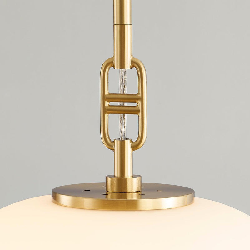 Lighting - Pendant Ingels 1 Light Pendant // Aged Brass // Small 