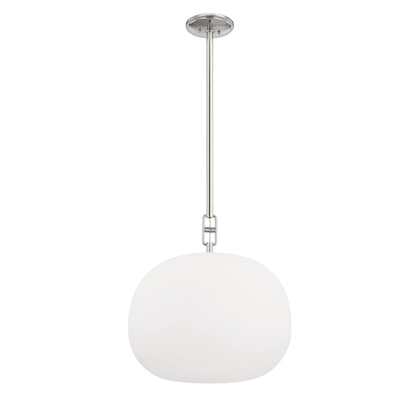 Lighting - Pendant Ingels 1 Light Pendant // Polished Nickel // Large 