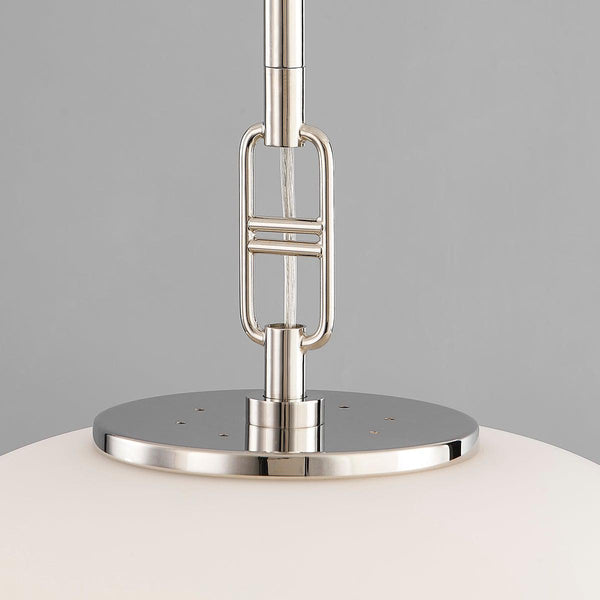 Lighting - Pendant Ingels 1 Light Pendant // Polished Nickel // Medium 