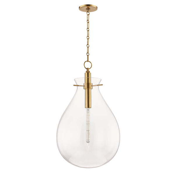 Lighting - Pendant Ivy 1 Light Large Pendant // Aged Brass 