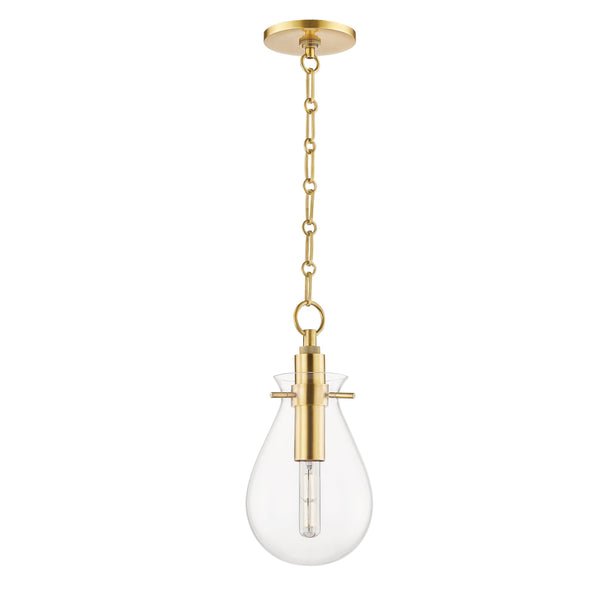 Lighting - Pendant Ivy 1 Light Small Pendant // Aged Brass 