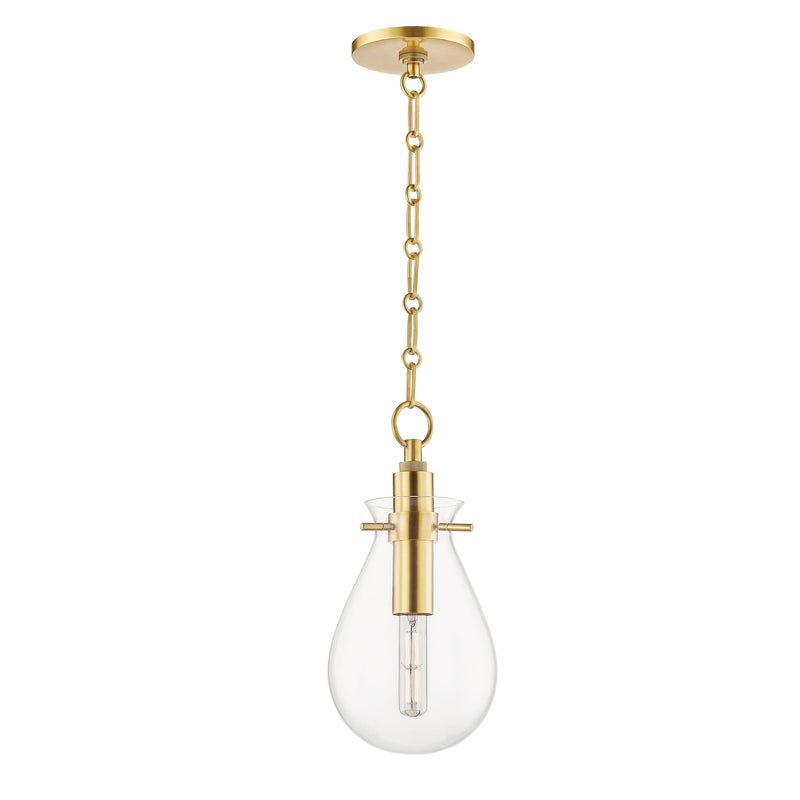 Lighting - Pendant Ivy 1 Light Small Pendant // Aged Brass 