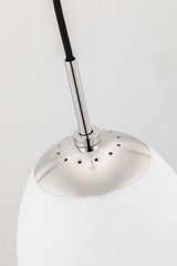 Lighting - Pendant Jane 1 Light Small Pendant // Polished Nickel 