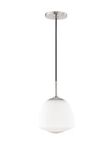 Lighting - Pendant Jane 1 Light Small Pendant // Polished Nickel 