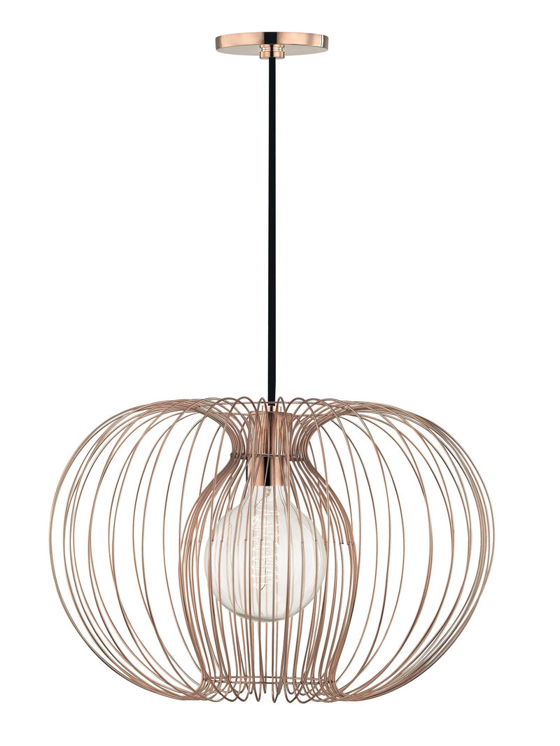 Lighting - Pendant Jasmine 1 Light Large Pendant // Polished Copper 