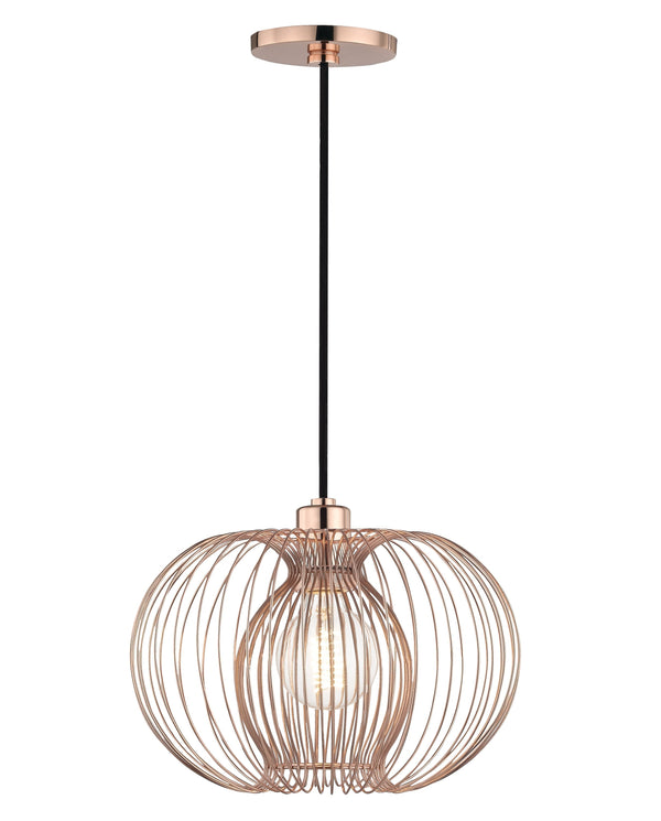 Lighting - Pendant Jasmine 1 Light Small Pendant // Polished Copper 