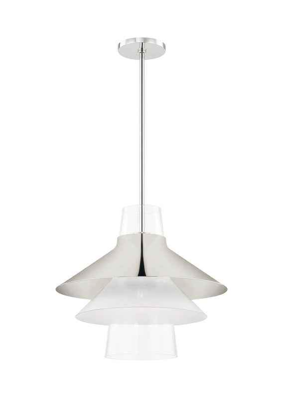 Lighting - Pendant Jessy 1 Light Large Pendant // Polished Nickel 