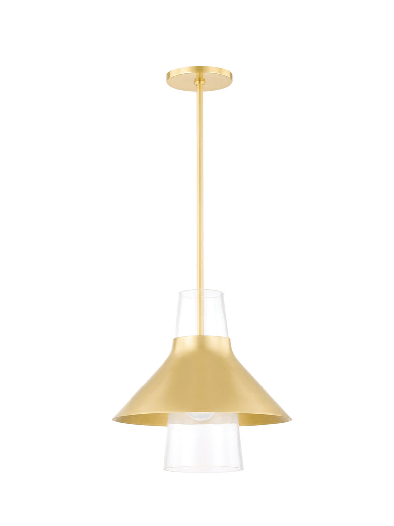 Lighting - Pendant Jessy 1 Light Small Pendant // Aged Brass 