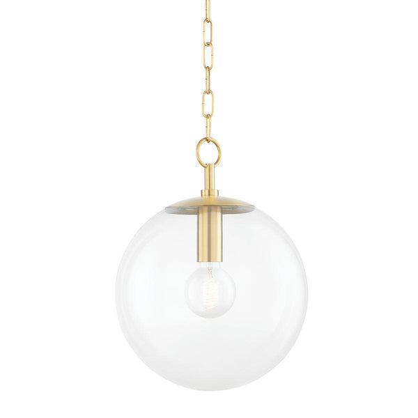 Lighting - Pendant Juliana 1 Light Pendant // Aged Brass // Large 