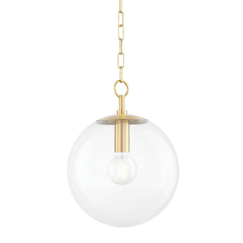 Lighting - Pendant Juliana 1 Light Pendant // Aged Brass // Large 