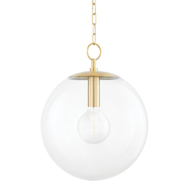 Lighting - Pendant Juliana 1 Light Pendant // Aged Brass // Small 