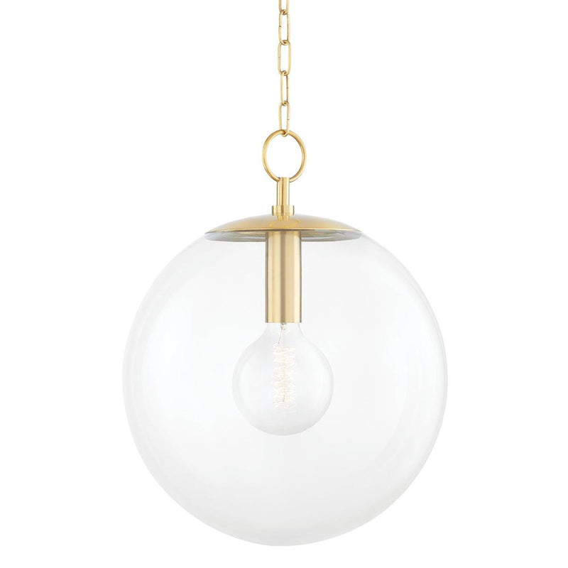 Lighting - Pendant Juliana 1 Light Pendant // Aged Brass // Small 