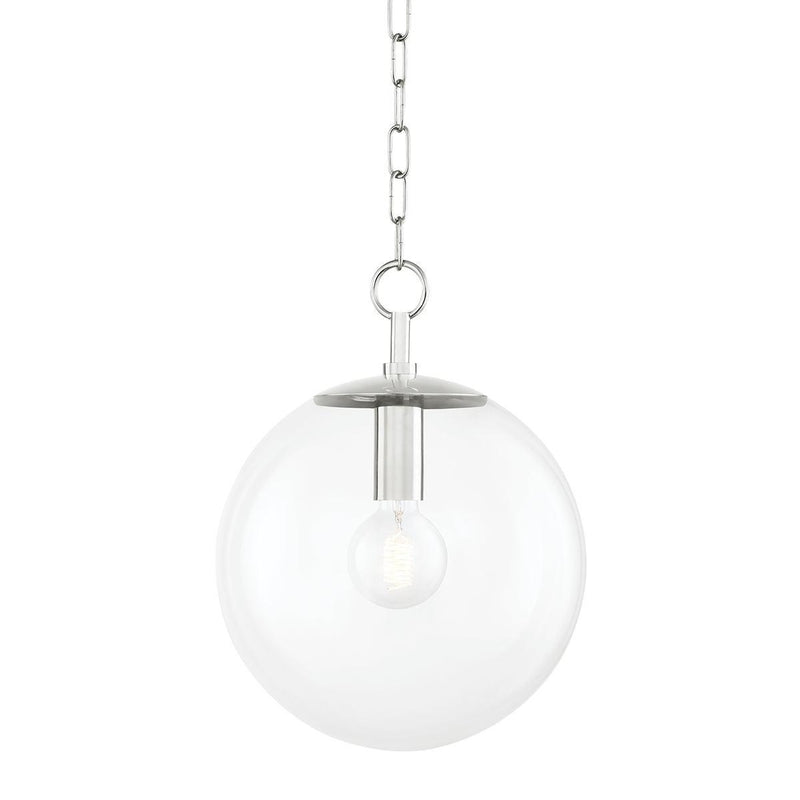 Lighting - Pendant Juliana 1 Light Pendant // Polished Nickel // Large 