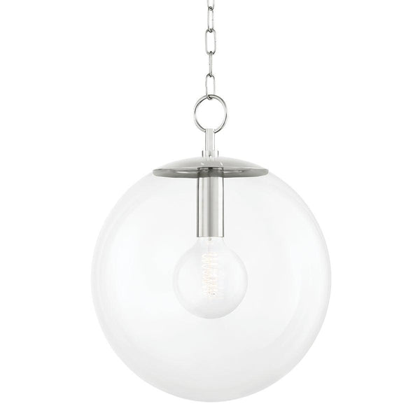 Lighting - Pendant Juliana 1 Light Pendant // Polished Nickel // Small 