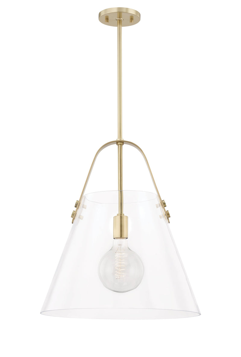 Lighting - Pendant Karin 1 Light Extra Large Pendant // Aged Brass 