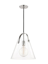 Lighting - Pendant Karin 1 Light Large Pendant // Polished Nickel 