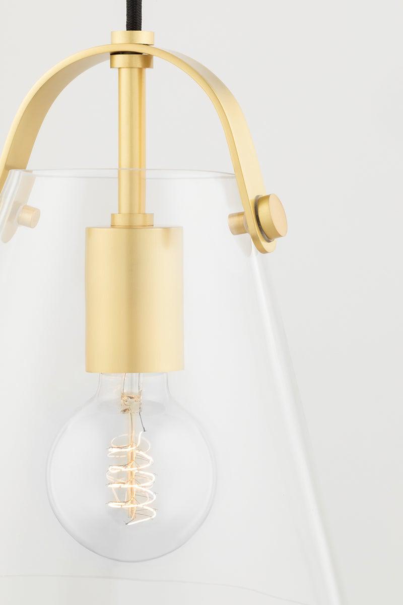 Lighting - Pendant Karin 1 Light Small Pendant // Aged Brass 