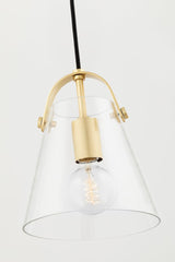 Lighting - Pendant Karin 1 Light Small Pendant // Aged Brass 